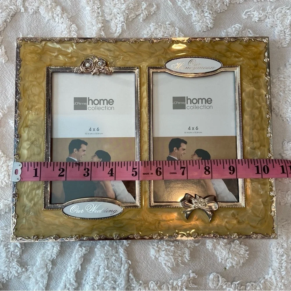 JC PENNEY Home Collection Wedding Honeymoon Frame Moments Memories Elegant